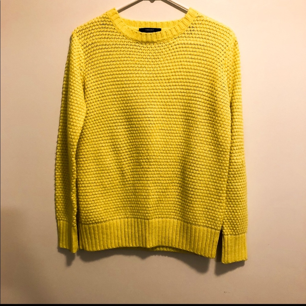Bright Yellow Knit Sweater